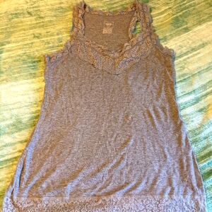 Women's Grey Lacey Tank Top!